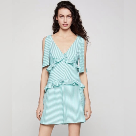 NWT BCBGeneration Tie Shoulder Mini Dress - Picture 2 of 14